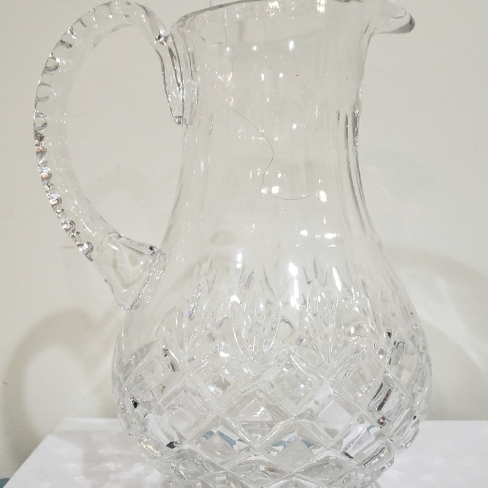 Elegant Clear Crystal Pitcher